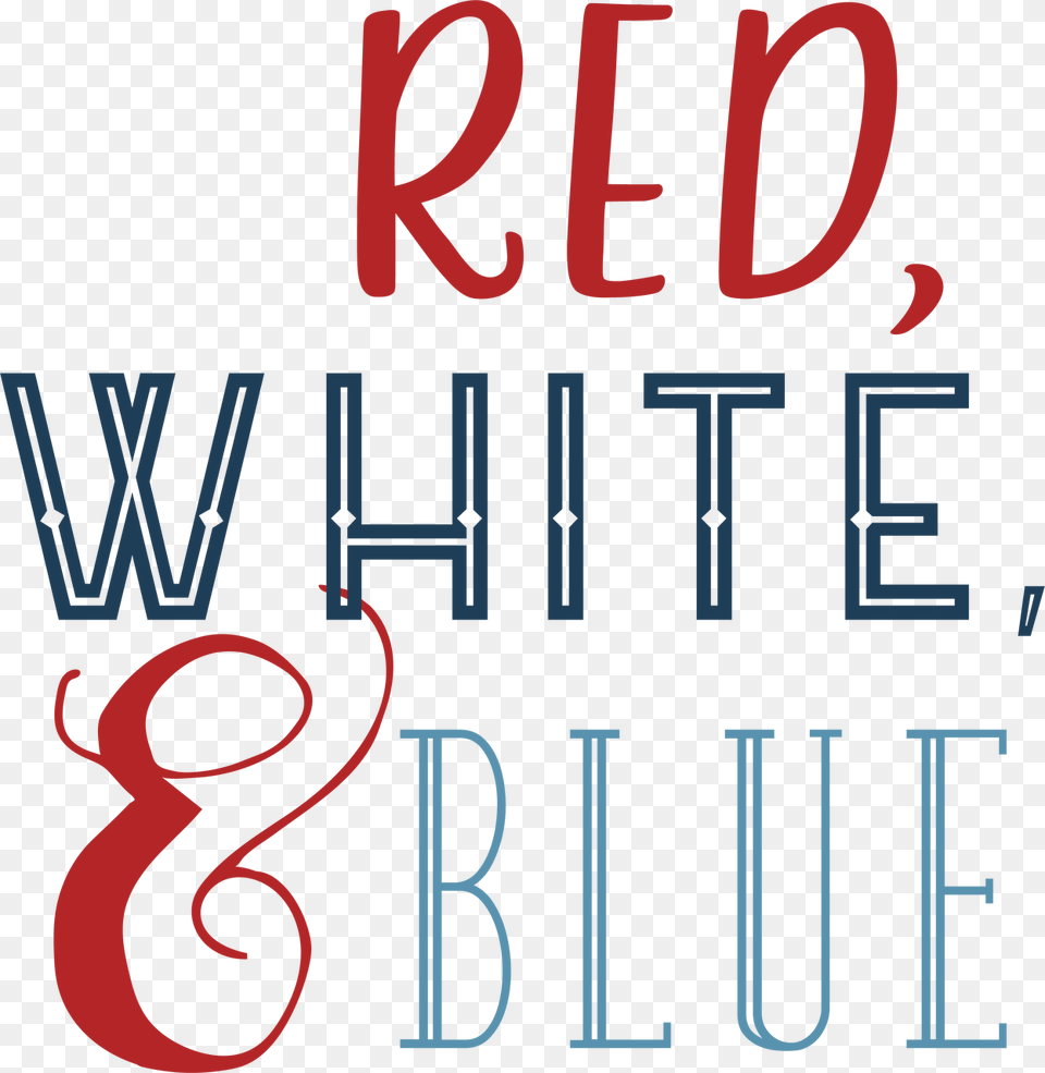 Red White Amp Blue Svg Cut File Red White And Blue Svg, Alphabet, Symbol, Text, Ampersand Png Image