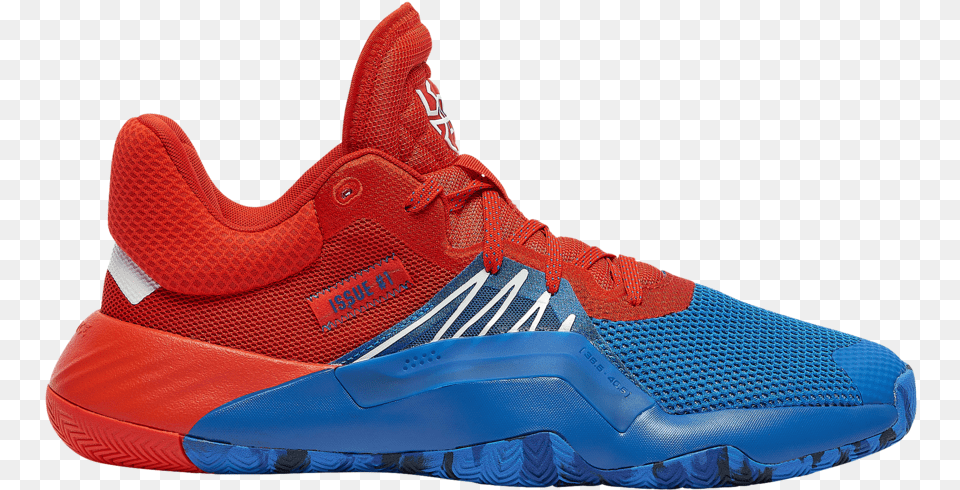 Red White And Blue Adidas Basketball Shoes, Clothing, Footwear, Shoe, Sneaker Png Image