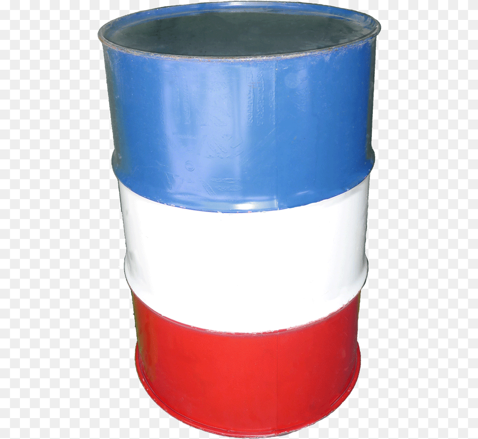 Red White And Blue Barrel, Can, Tin Free Png