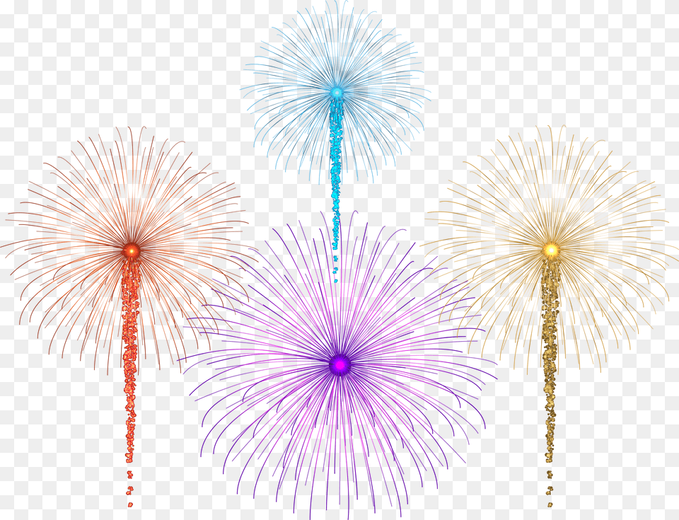 Red White And Blue Fireworks For Dark Clip Fireworks Free Png