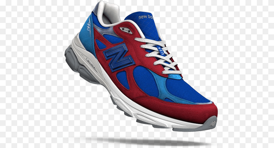 Red White And Blue Model Running Shoe, Clothing, Footwear, Sneaker, Running Shoe Free Png