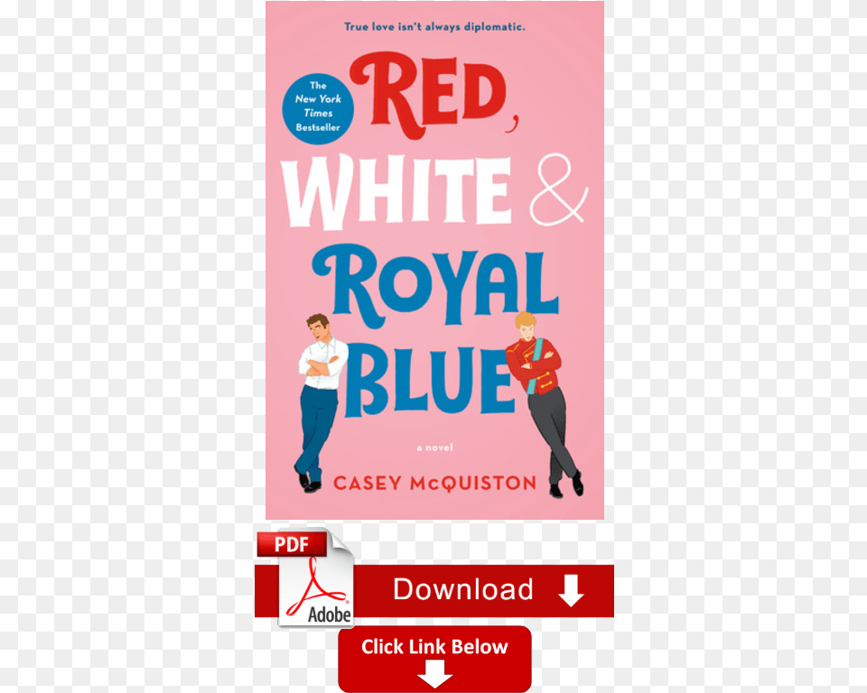 Red White And Royal Blue, Advertisement, Poster, Book, Publication Free Png Download