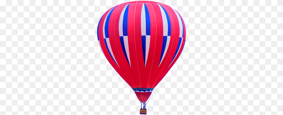 Red White Blue Bag, Aircraft, Hot Air Balloon, Transportation, Vehicle Png Image