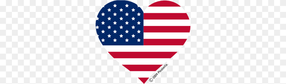 Red White Blue Heart Things Flag, American Flag, Aircraft, Transportation, Vehicle Free Png Download