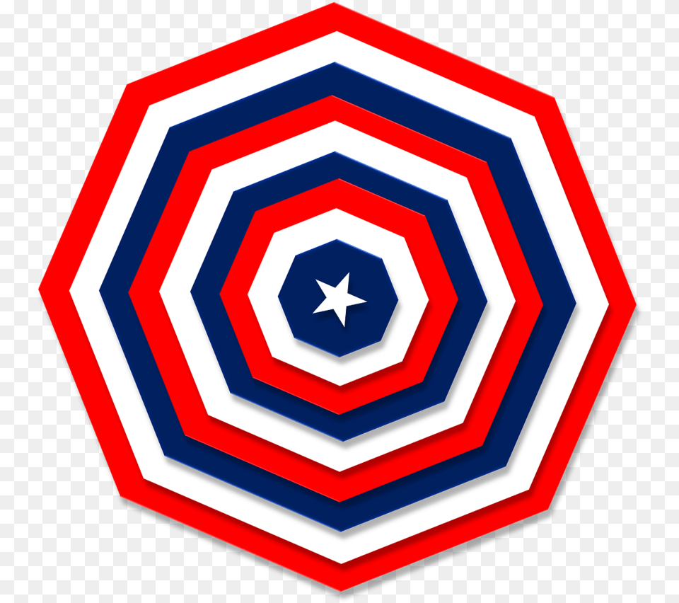Red White Blue Hexagon Blue White Red, Armor Free Png Download