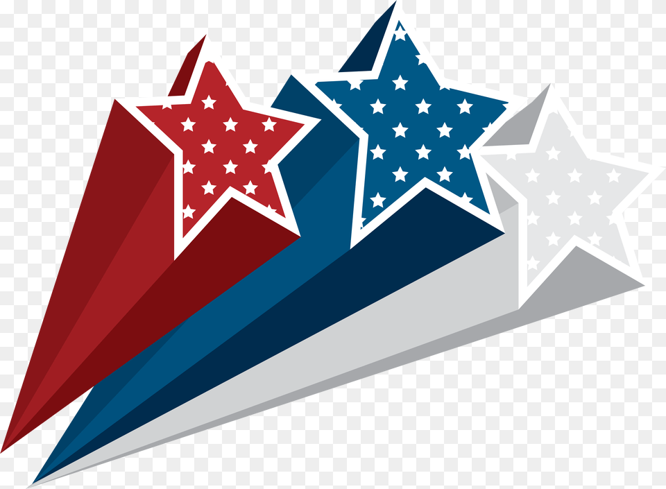 Red White Blue Stars 4th Of July Stars, Star Symbol, Symbol Free Png Download