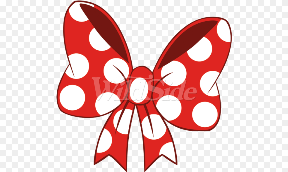 Red White Polka Dot The Wild Side Minnie Mouse Ribbon Minnie Mouse Red, Accessories, Formal Wear, Tie, Pattern Free Png Download