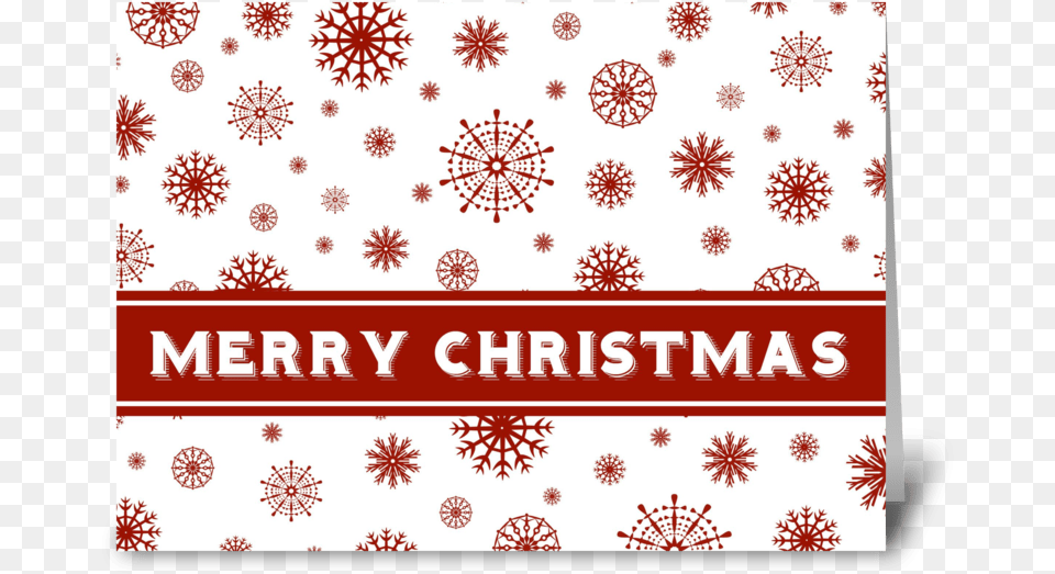 Red White Snowflakes Merry Christmas Greeting Card Red Christmas Snowflakes Photo Greeting Card, Art, Pattern, Floral Design, Graphics Png