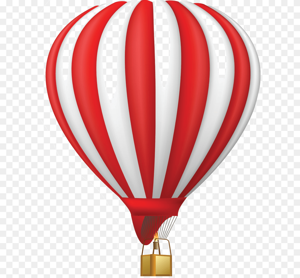 Red White Striped Balloon Air Balloon Clipart, Aircraft, Hot Air Balloon, Transportation, Vehicle Free Png