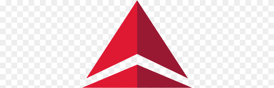Red White Triangle Logo Symbol Delta Airlines Logo Free Png Download