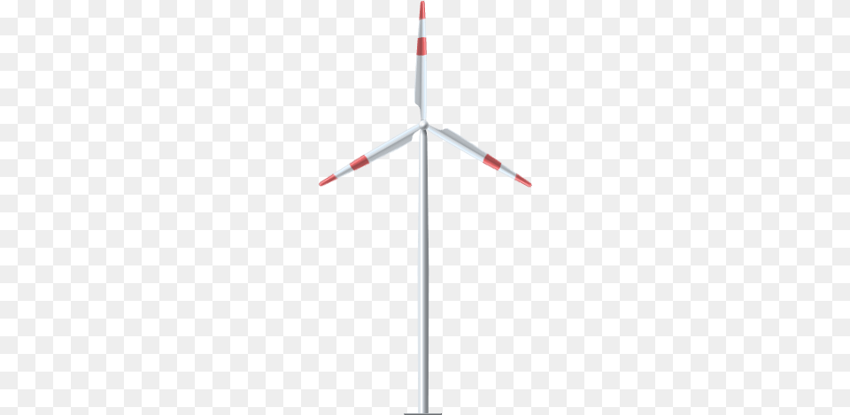 Red White Wind Turbine, Engine, Machine, Motor, Cross Png Image