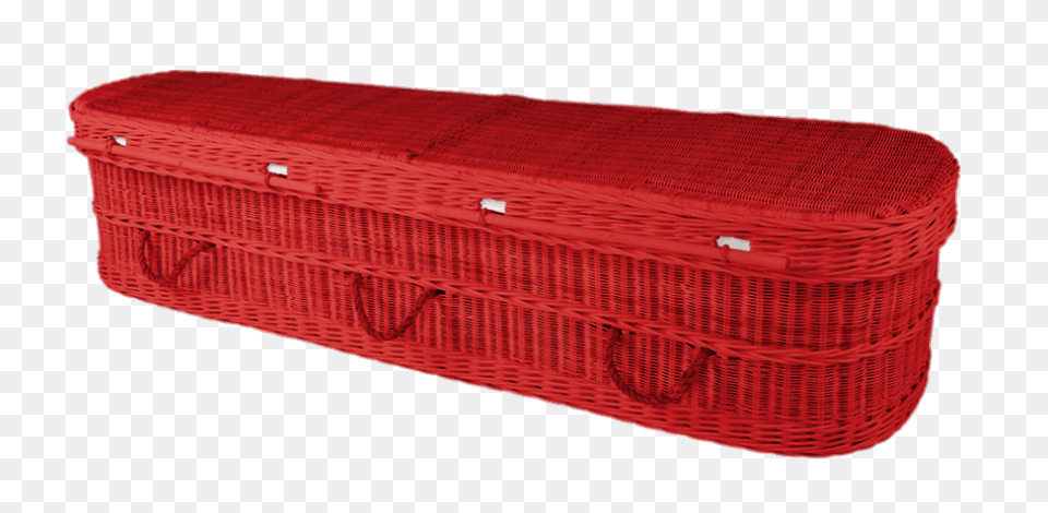 Red Wicker Coffin, Basket, Furniture, Box Png Image