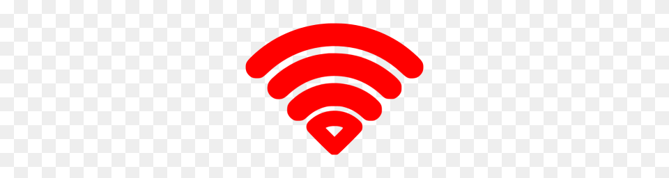 Red Wifi Icon, Logo, Maroon Png Image