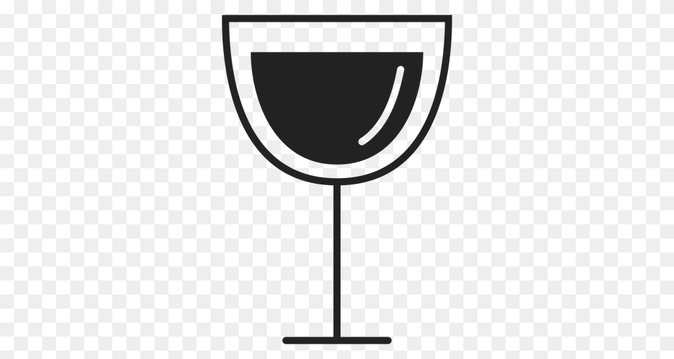 Red Wine Glass Flat Icon, Alcohol, Beverage, Goblet, Liquor Png Image