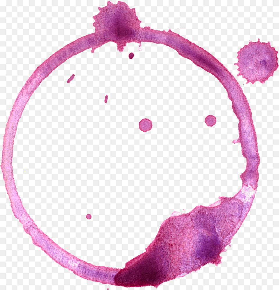 Red Wine Stain Ring, Purple, Accessories, Jewelry, Necklace Free Png Download
