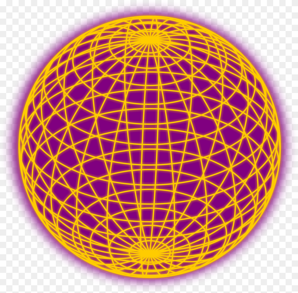 Red Wired Globe Outline Clipart, Sphere Png Image