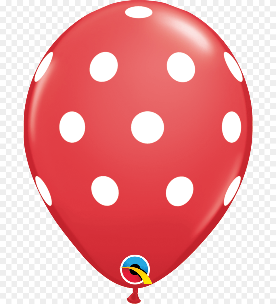 Red With White Polka Dots, Balloon, Pattern Png Image