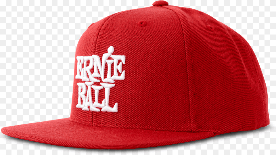 Red With White Stacked Ernie Ball Logo Hat Thumb, Baseball Cap, Cap, Clothing Png Image