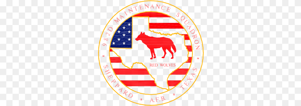 Red Wolf Custom Wood Flag Circle, Logo, Emblem, Symbol, Vehicle Free Png