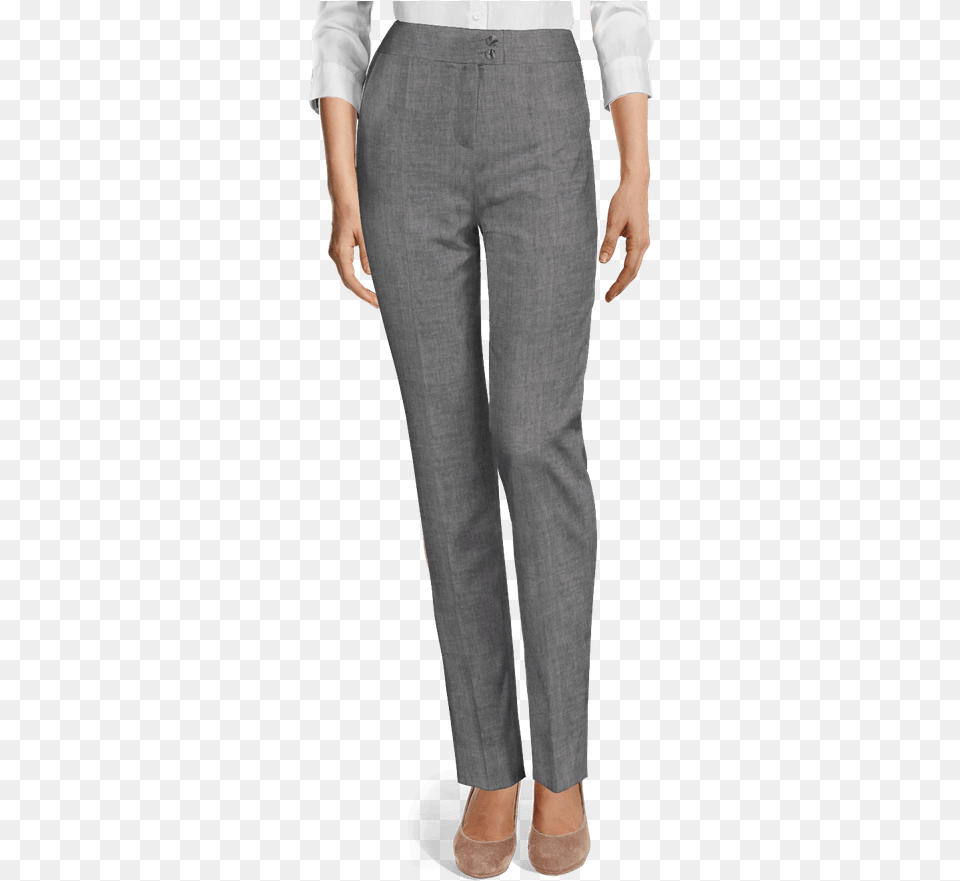 Red Wool High Waisted Pleated Slacksdata Width Grey Tweed Pants Women, Clothing, Home Decor, Linen, Jeans Free Png Download