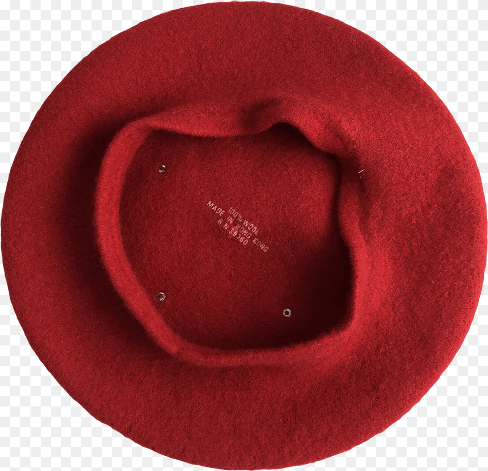 Red Wool Rhinestone Studded Beret Cowboy Hat Png Image