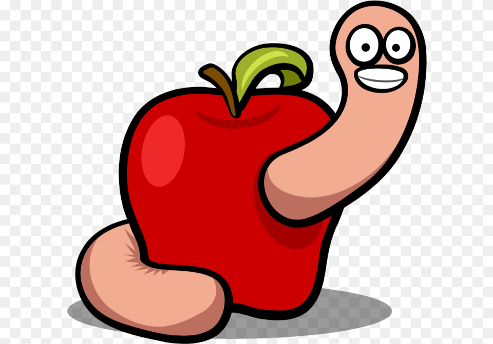 Red Worm Apple, Food, Fruit, Plant, Produce Png Image