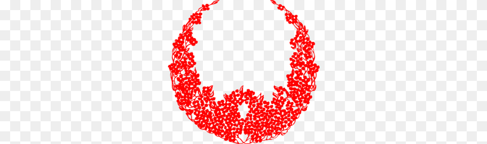 Red Wreath Christmas Clip Art, Accessories, Jewelry, Necklace, Person Free Png Download