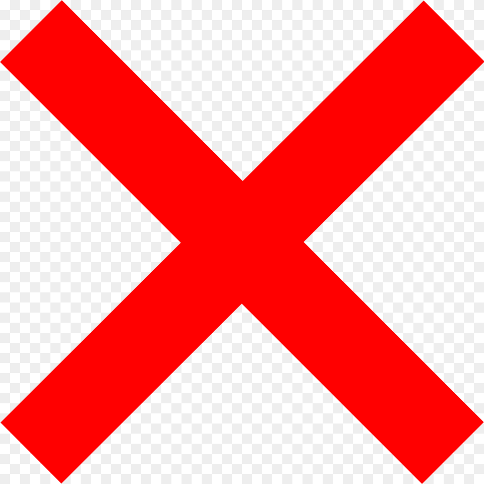 Red X, Symbol, Logo Png