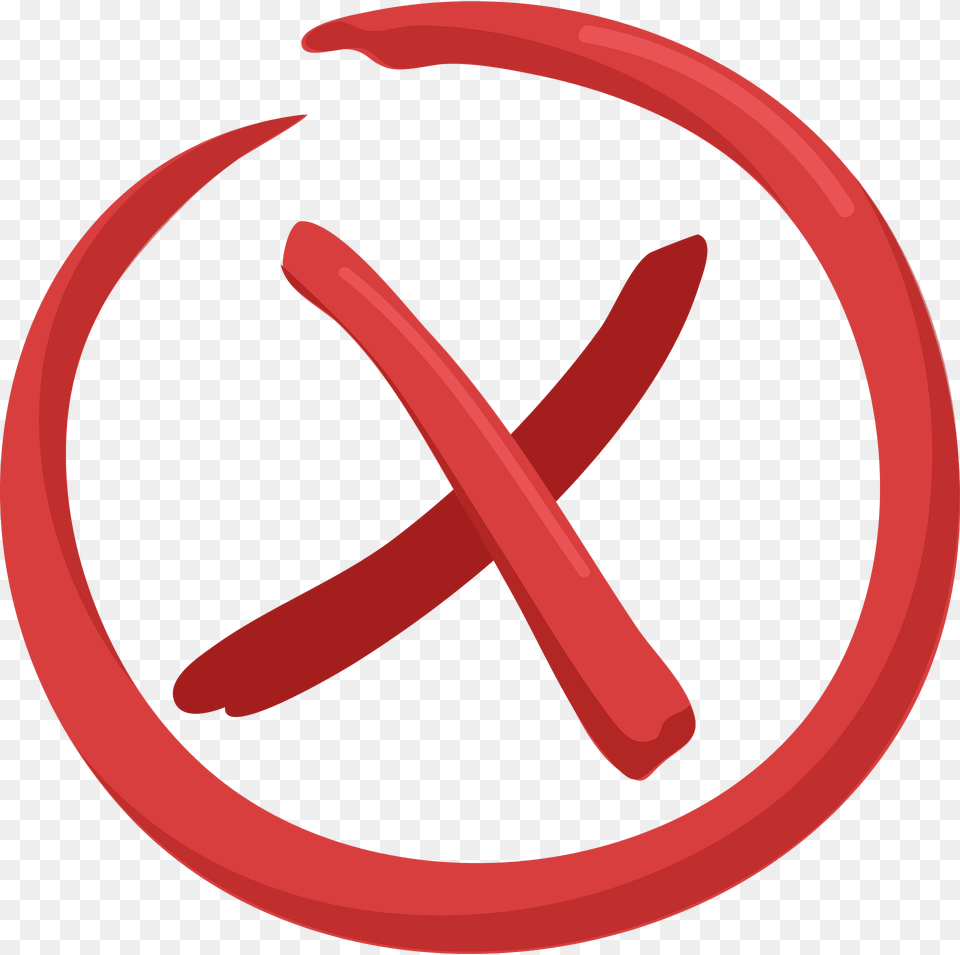 Red X Clipart, Logo, Symbol, Sign Png Image