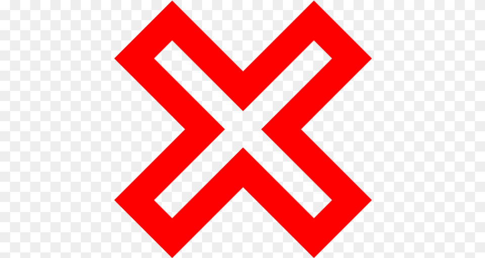 Red X Mark 2 Icon Red X Mark Icons Red X Icon Red Symbol, Dynamite, Weapon, Sign Free Transparent Png