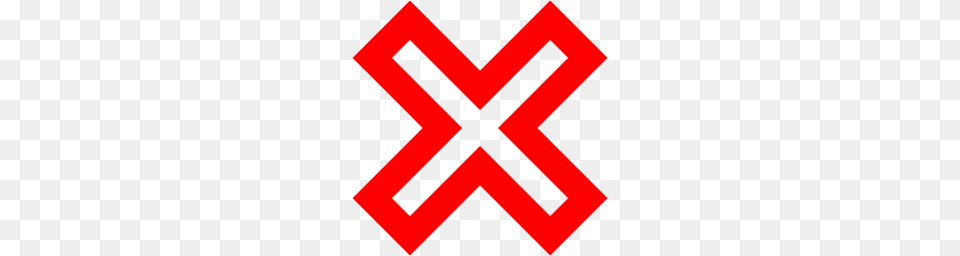 Red X Mark Icon, Logo, Maroon Free Png