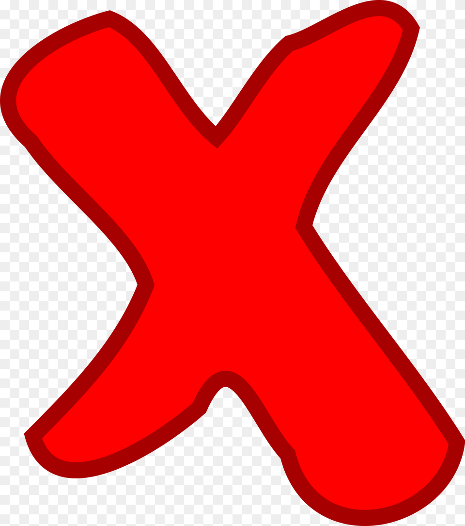 Red X Mark Transparent Background Not Ok Icon, Symbol, Logo, Bow, Weapon Png Image