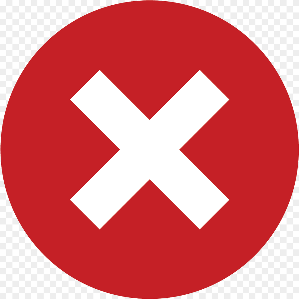 Red X Tick And Cross, Sign, Symbol, Disk Png