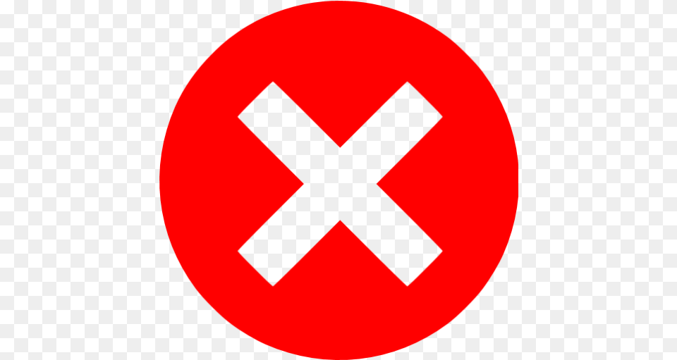 Red X Picture Red X Icon, Sign, Symbol, Road Sign Free Transparent Png