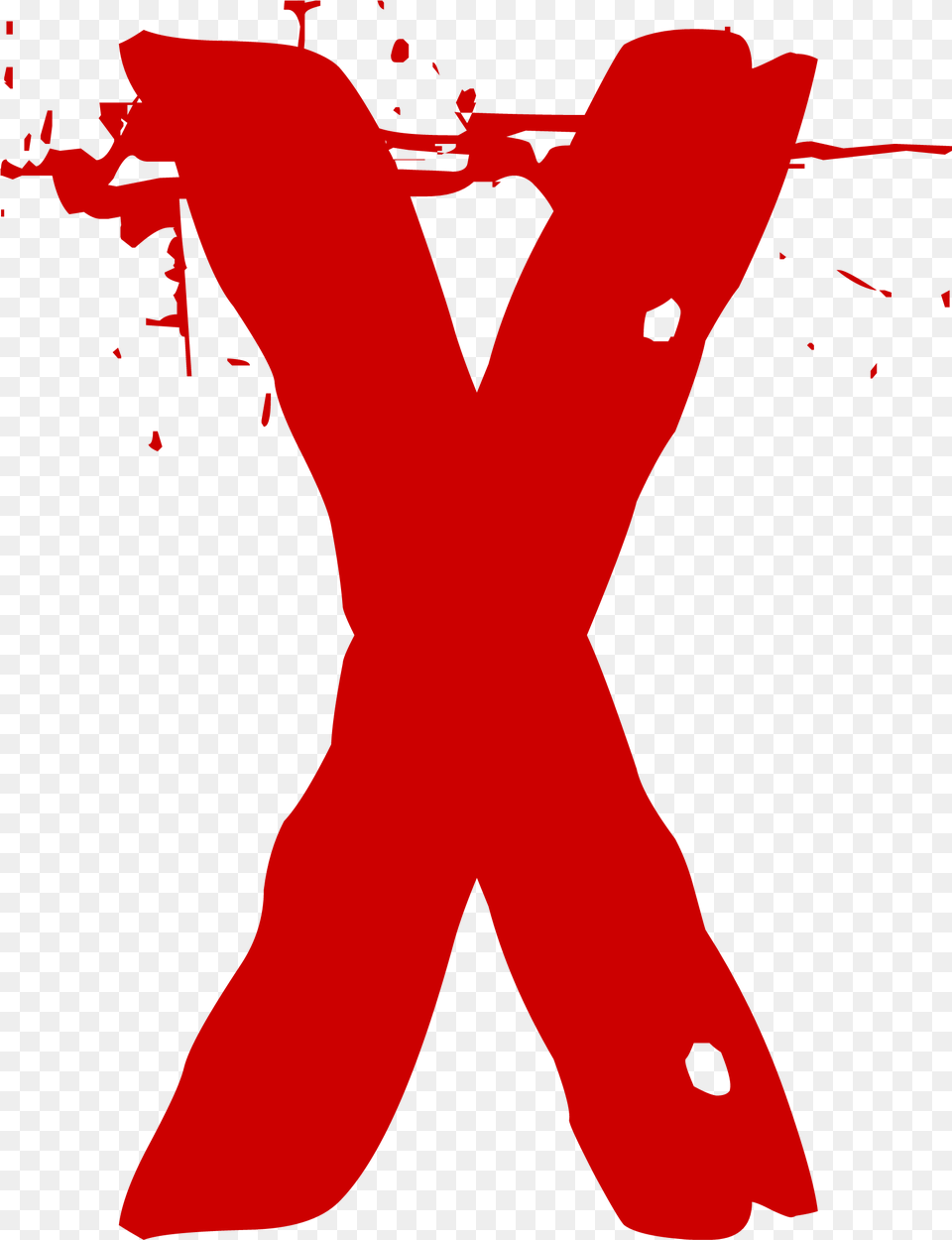 Red X Transparent X Vermelho, Person, Clothing, Glove Free Png