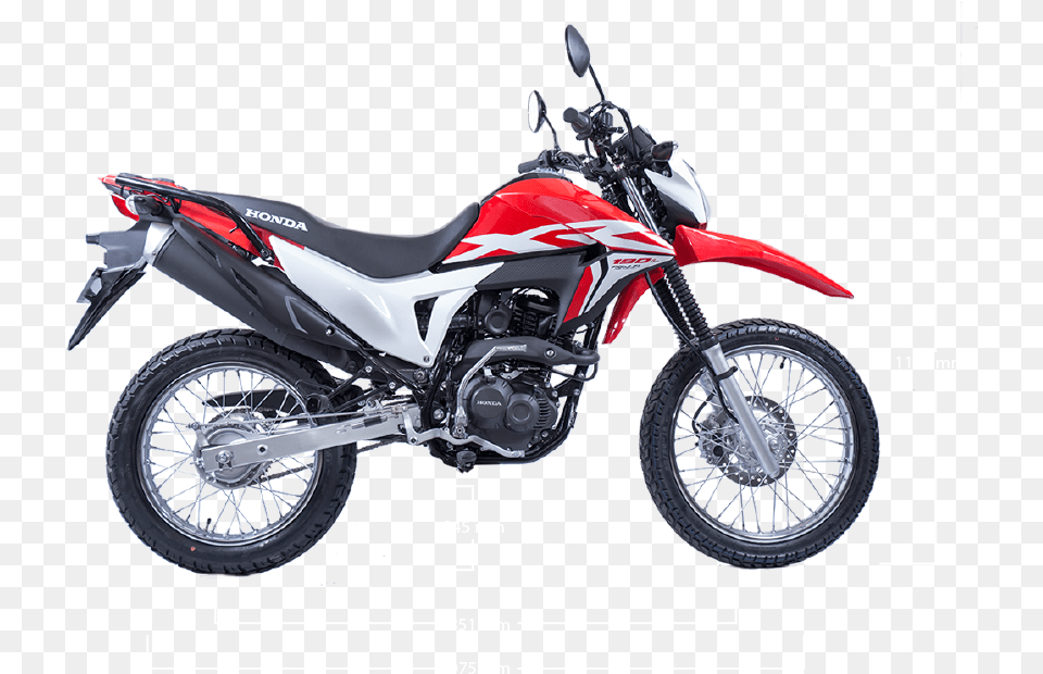 Red Xr190l Honda Bike Price In Nepal 2019, Spoke, Machine, Vehicle, Transportation Png