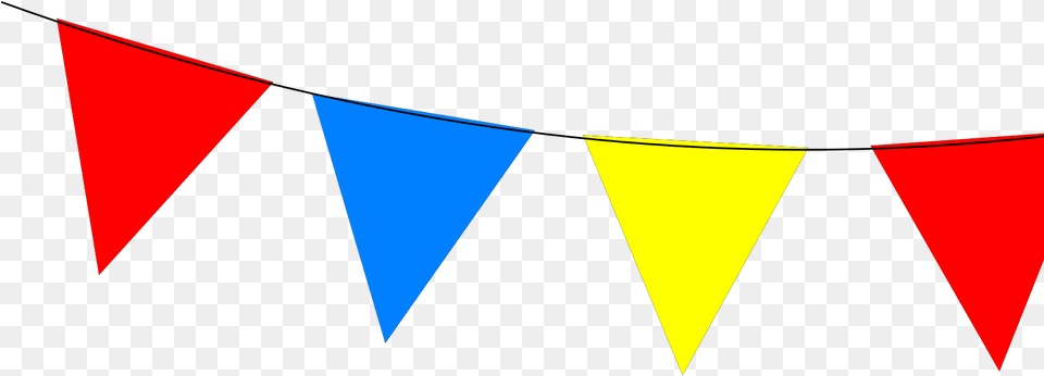 Red Yellow Blue Bunting Svg Vector Graphic Design, Triangle Png Image