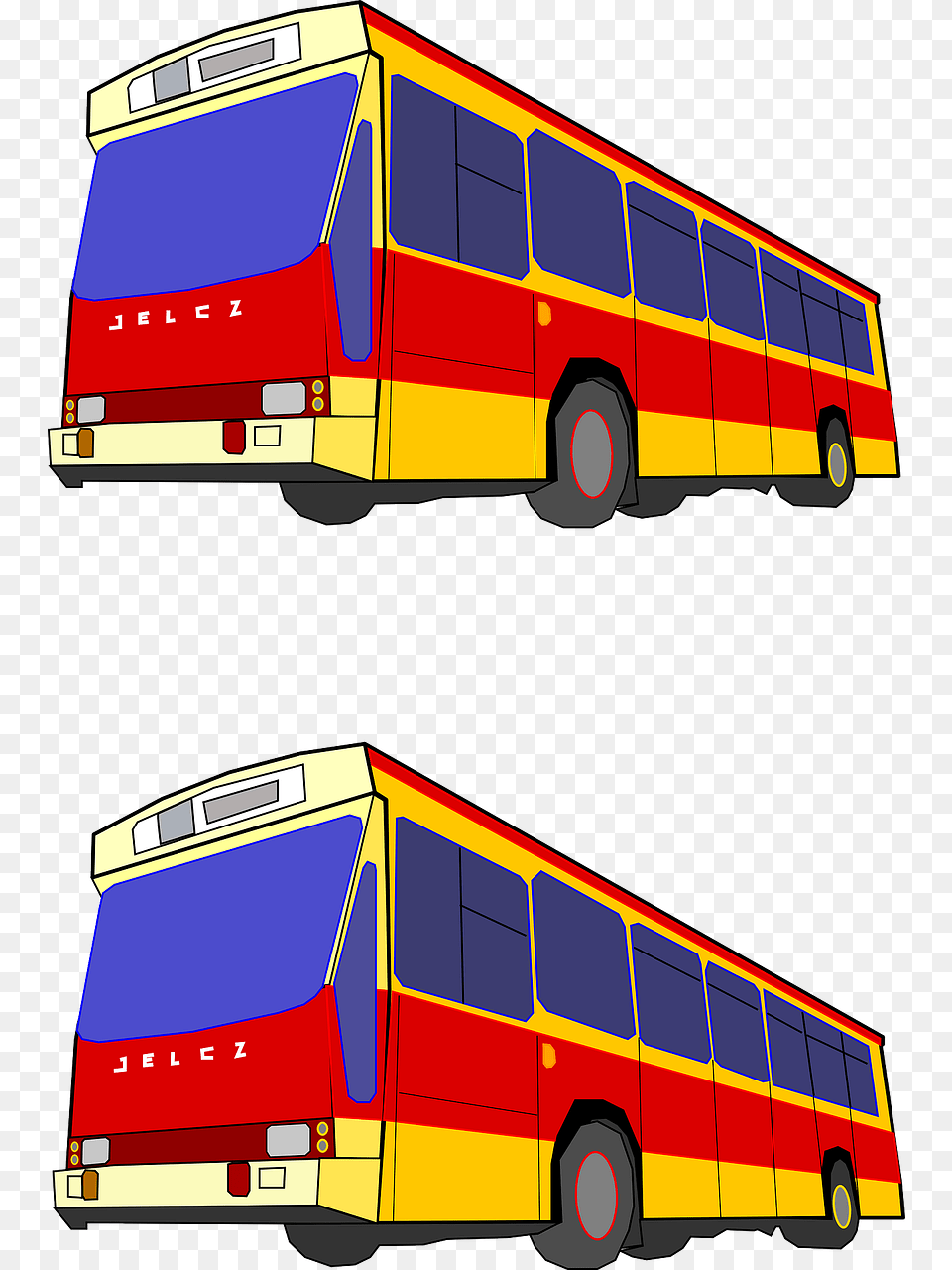 Red Yellow Blue Bus, Transportation, Vehicle, Tour Bus, Double Decker Bus Free Png Download
