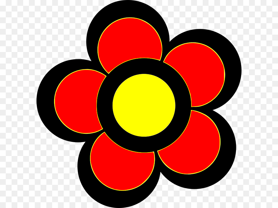 Red Yellow Flower Flowers Color Plant Pretty Flower Colored Clip Art, Food, Ketchup, Logo, Light Png Image