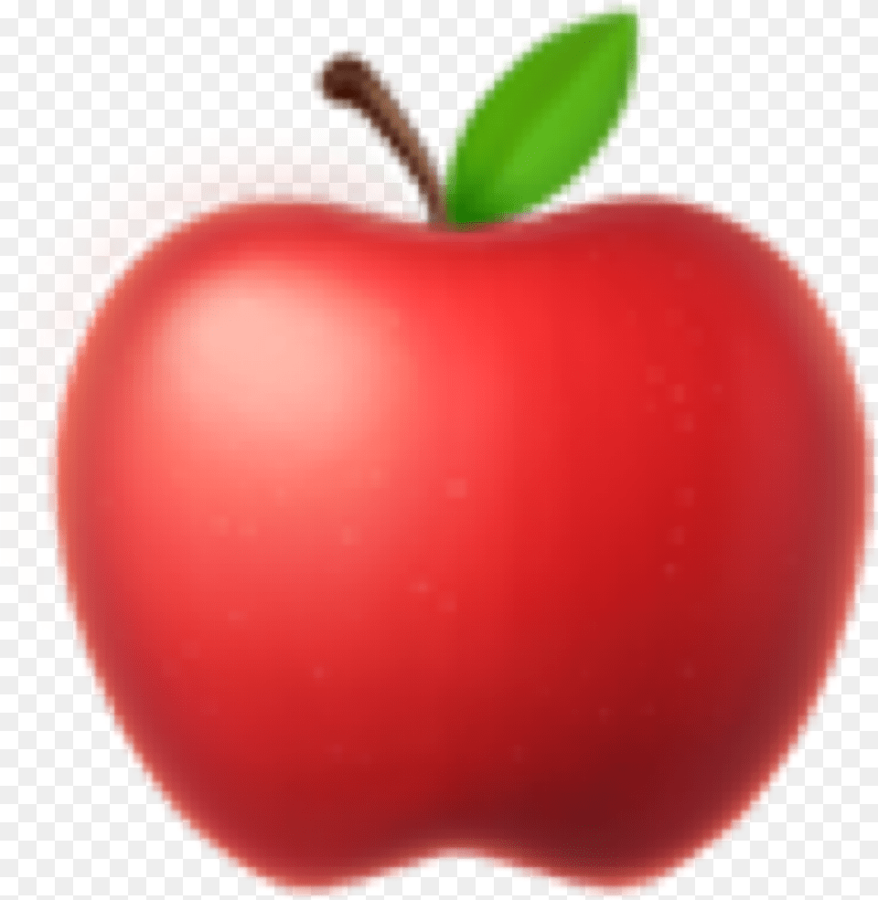 Redapple Red Apple Emoji Pixle22 Red Apple Emoji, Food, Fruit, Plant, Produce Free Transparent Png