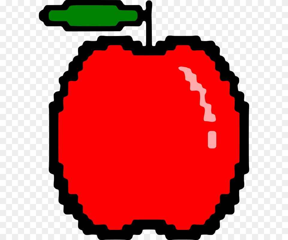 Redareaapple 8 Bit Apple, Food, Fruit, Plant, Produce Free Png Download