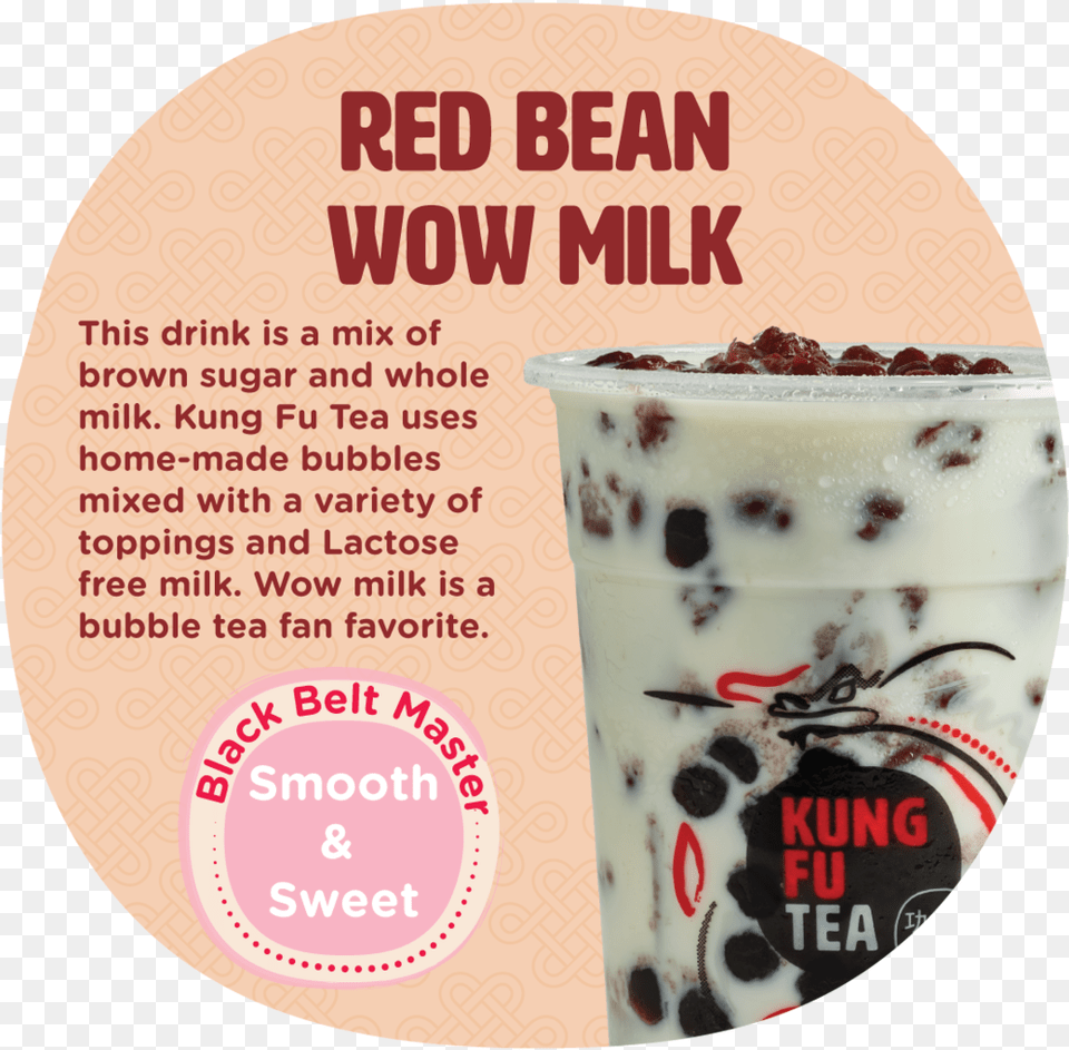 Redbeanback Kung Fu Tea Wow Milk, Beverage, Cup Free Png Download
