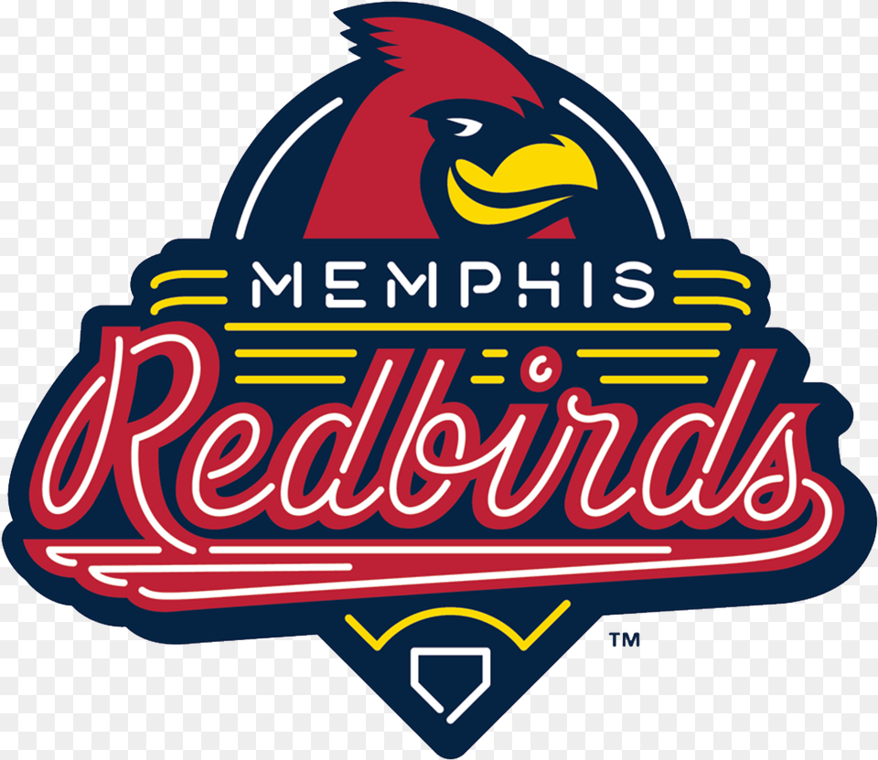 Redbirds Joined The Pacific Coast League They Have Memphis Redbirds Baseball Logo, Light, Diner, Food, Indoors Free Png Download