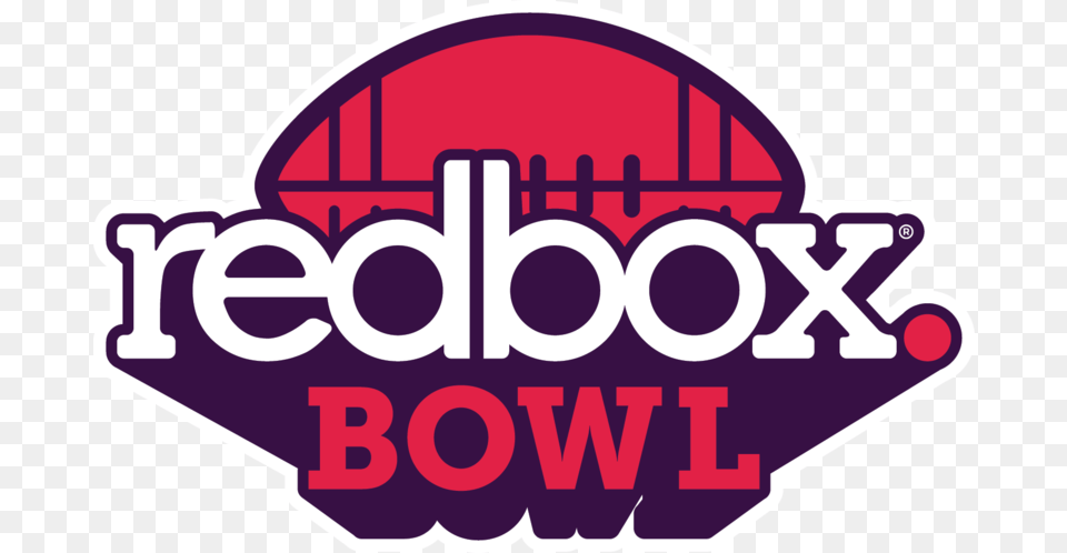 Redbox Bowl Logo, Sticker, Light, Purple Png Image