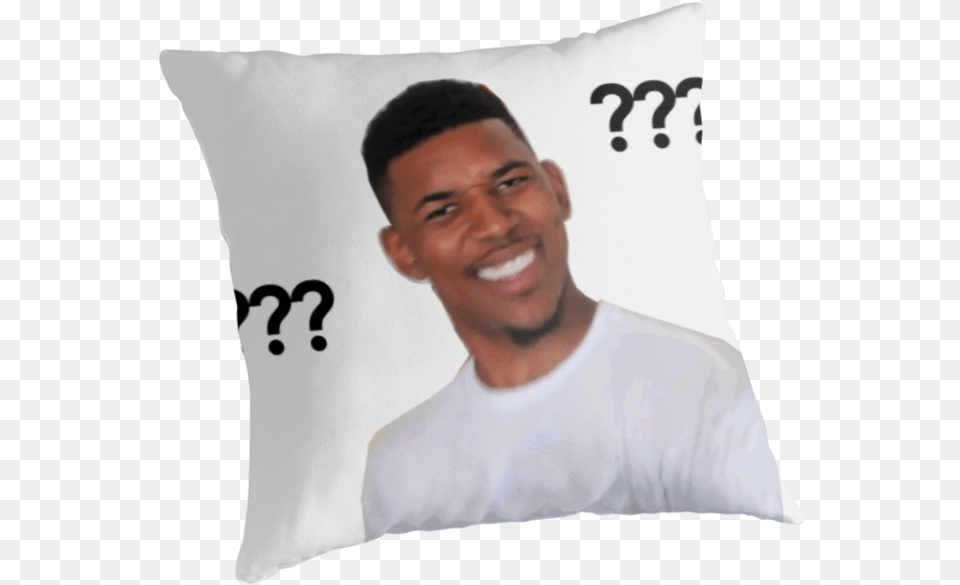 Redbubble Nick Young Meme Baggyfit T Shirt Fr Frauen Question Mark Twitch Emote, Home Decor, Pillow, Cushion, Person Free Transparent Png