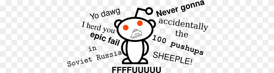 Reddit Alien, Text, Bag, Animal, Bear Free Transparent Png