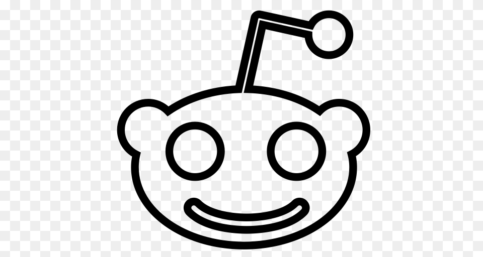 Reddit Alien Reddit Icon With And Vector Format For, Gray Free Png Download