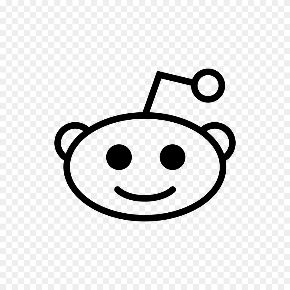 Reddit Clipart, Gray Png