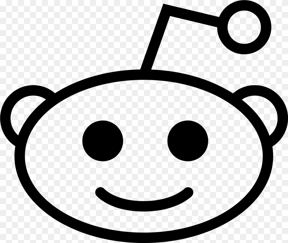Reddit Computer Icons Logo Reddit Alien Transparent, Gray Png Image