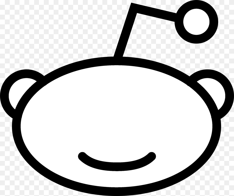Reddit Icon Logo Black And White Reddit Logo, Stencil, Astronomy, Moon, Nature Free Transparent Png